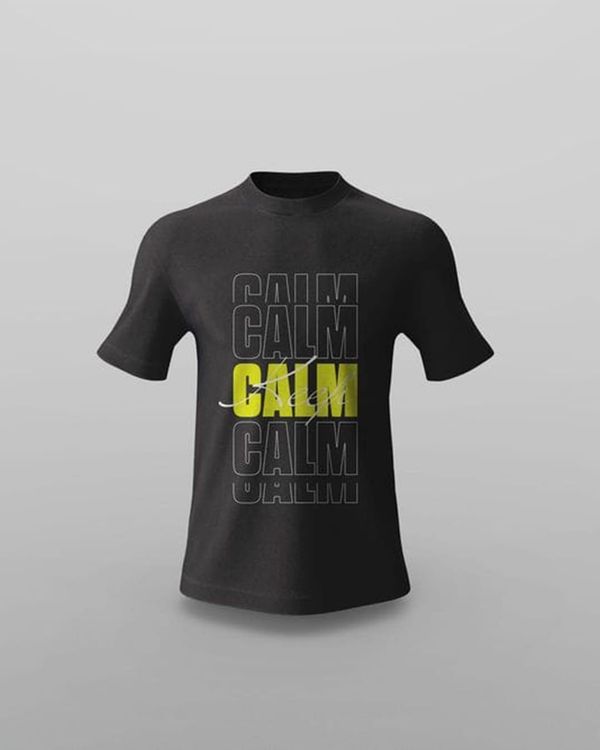 Black Crewneck T-Shirt Mockup