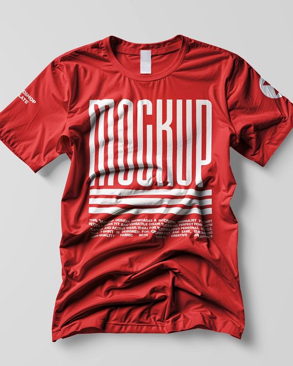 Red T-Shirt-Mockup