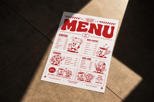 A4 Paper Mockup Natural Sunlight Shadow