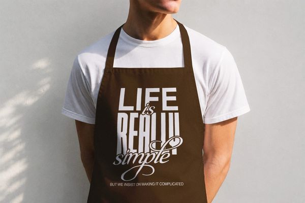 Apron Mockup Minimal Branding Style