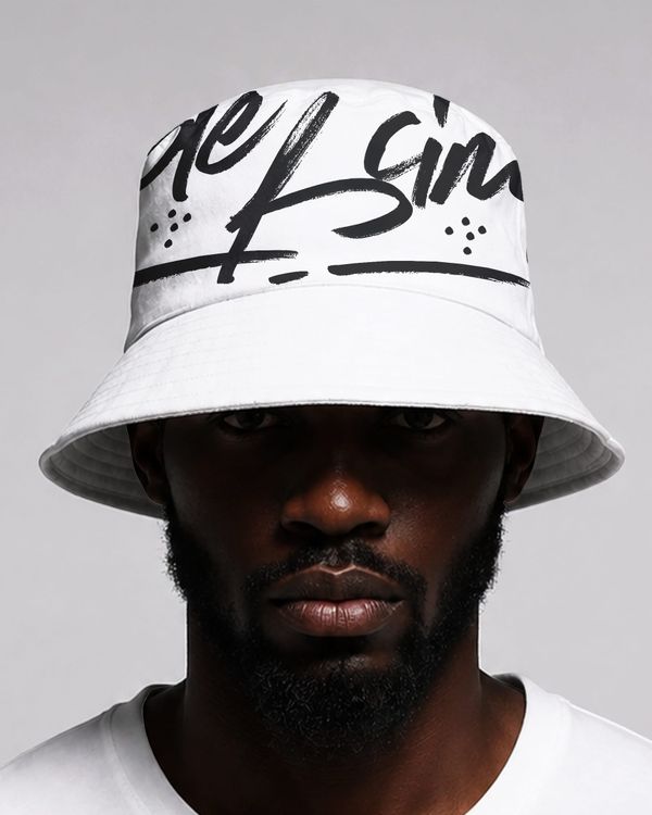 Male Model Bucket Hat Apparel Mockup