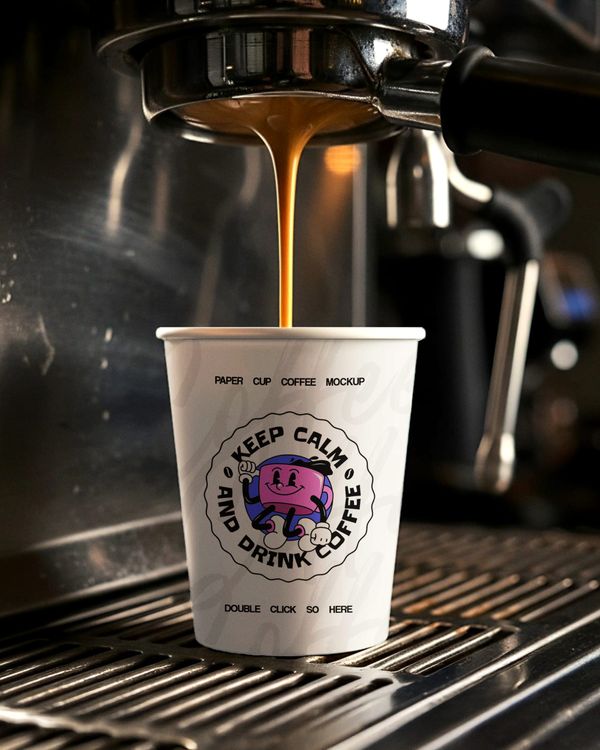 Realistic Takeaway Cup Mockup
