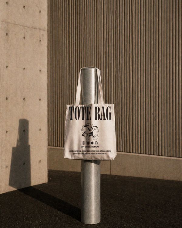 Urban Tote Bag Mockup Outdoor Scene