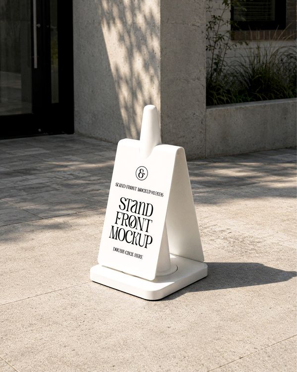 Architectural Signage Scene Mockup