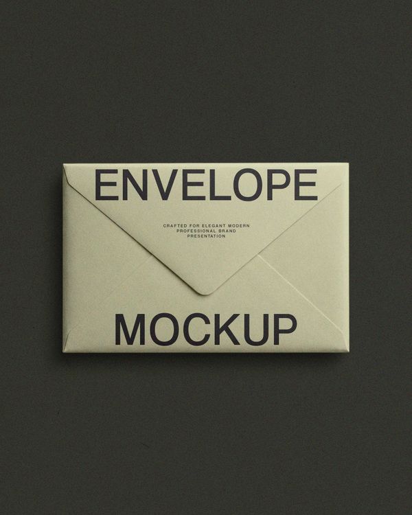 Elegant Scene Envelope Mockup