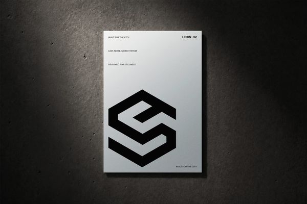 Dark Concrete Poster Mockup