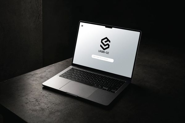 Dark Studio Laptop Mockup