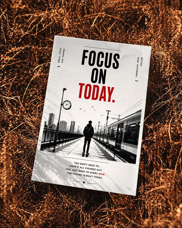 Editorial Flyer Poster Mockup