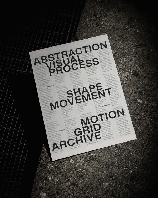 Editorial Poster Concrete Floor Light Mockup