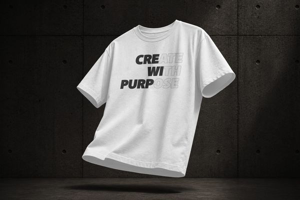 Floating Streetwear T-Shirt Mockup