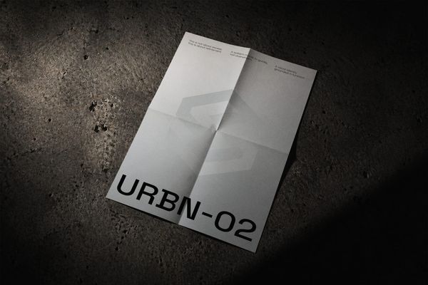 Folded Paper Brochure Mockup