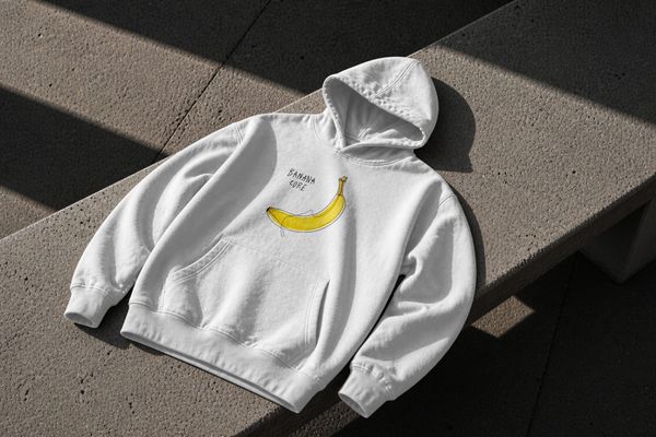 Hoodie Concrete Bench Mockup