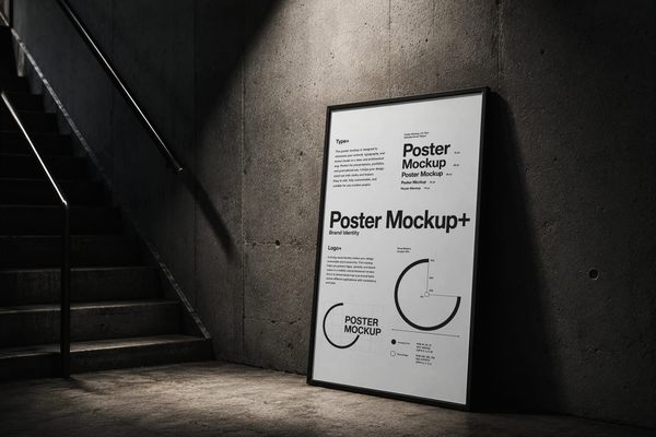 Industrial Floor Frame Mockup