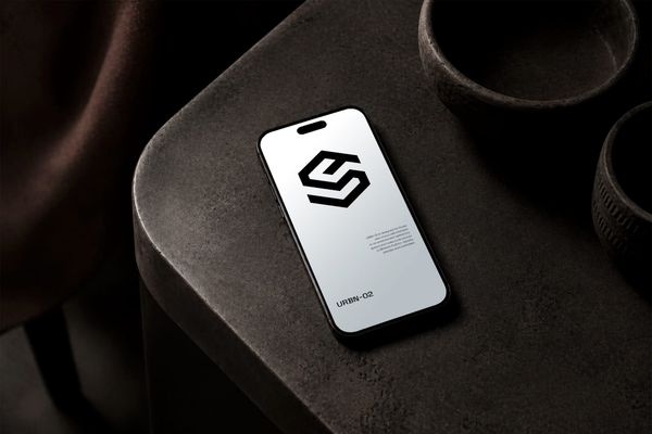 Lifestyle Phone Table Mockup