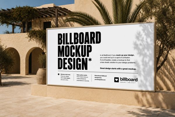 Luxury Outdoor Billboard Mockup