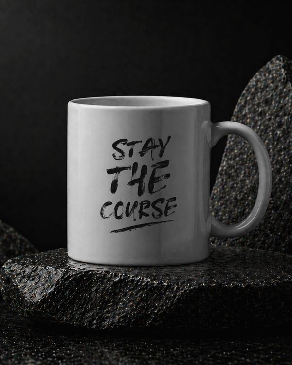 Minimal Coffee Mug Stone Mockup