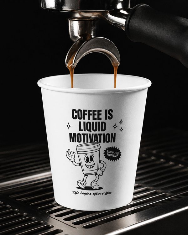 Minimal Coffee Paper Cup Mockup