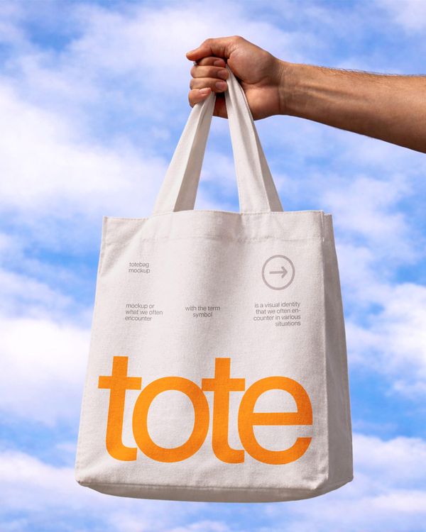 Outdoor Floating Tote Bag Mockup