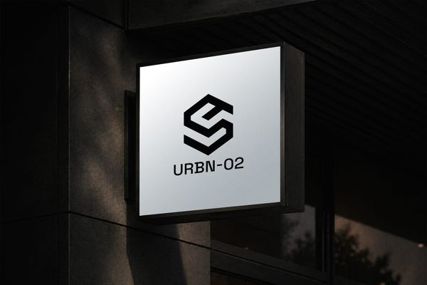 Outdoor Lightbox Sign Mockup