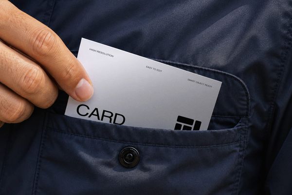 Pocket Business Card Mockup