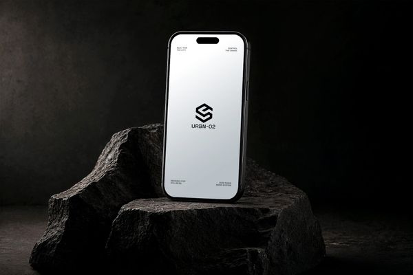 Stone Podium Phone Mockup