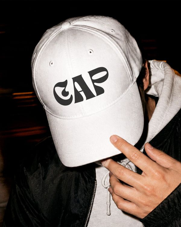 Street Style Cap Shadow Portrait Mockup