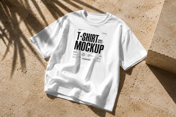Sunlit Desert T-Shirt Mockup