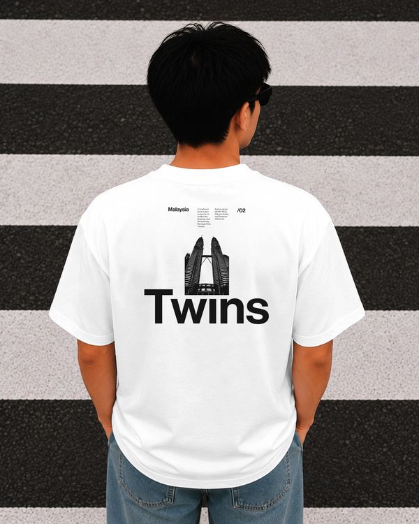 Urban Stripes Back T-Shirt Mockup