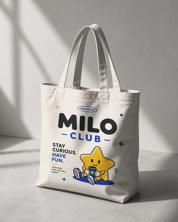 Character Tote Bag Mockup