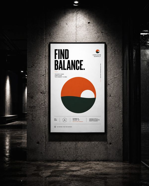 Concrete Wall Lightbox Poster Mockup