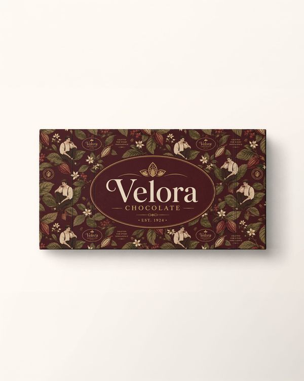 Luxury Chocolate Box Packaging Mockup