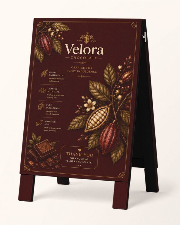 A-Frame Signboard Branding Mockup