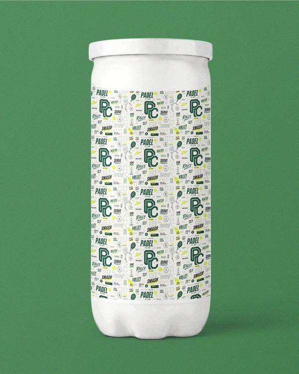 Padel Ball Can Mockup