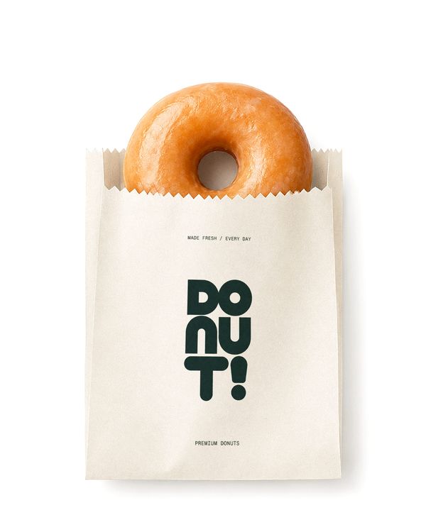 Donut Food Packaging Mockup