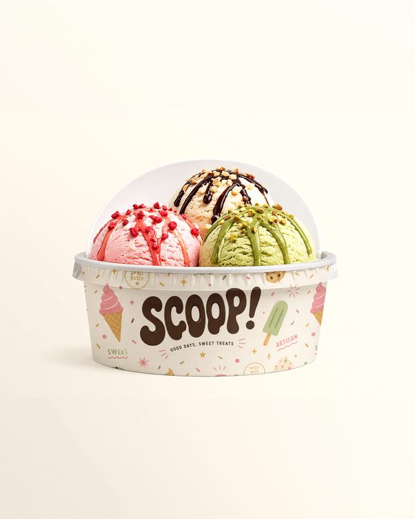 Ice Cream Tub Mockup