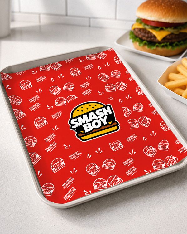 Food Tray Liner Mockup