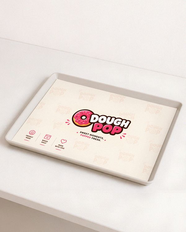 Food Tray Paper Mockup