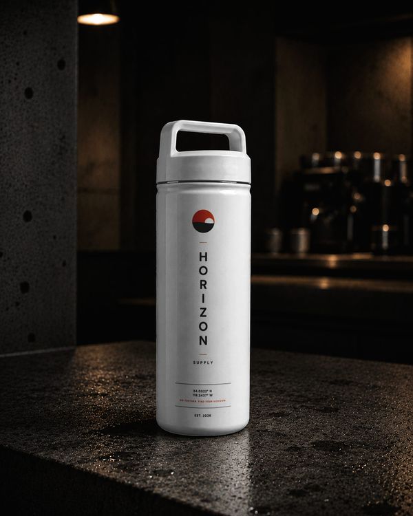 Insulated Water Bottle Mockup