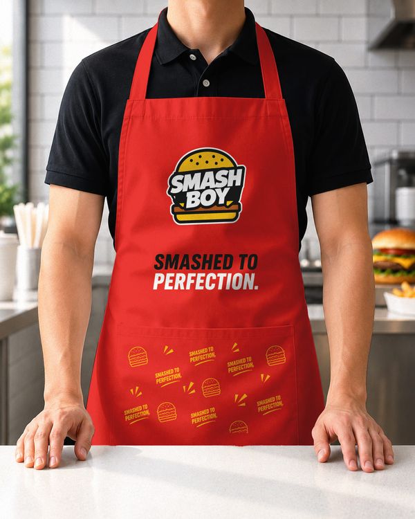 Kitchen Apron Branding Mockup
