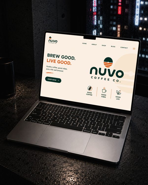 Laptop Website Presentation Mockup