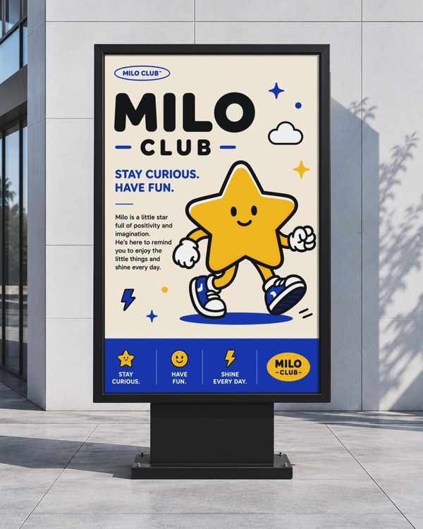 Outdoor Character Billboard Mockup