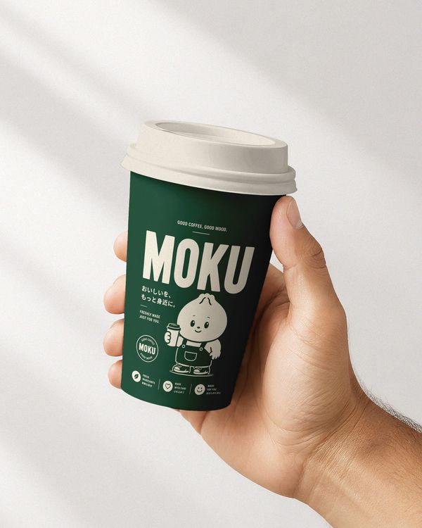 Paper Cup Hand Mockup