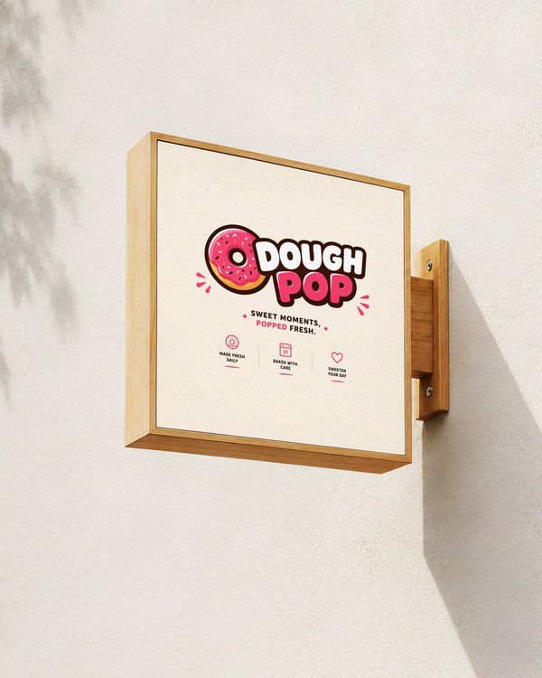 Store Sign Display Mockup