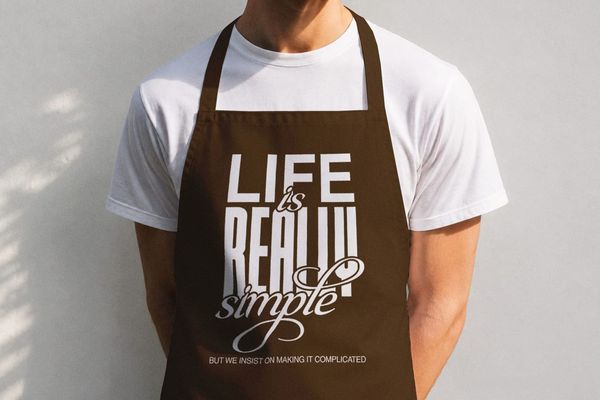 Apron Mockup Minimal Branding Style