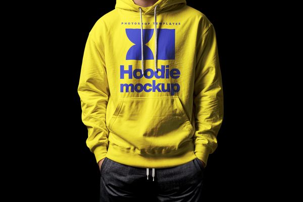 Men Hoodie Mockup