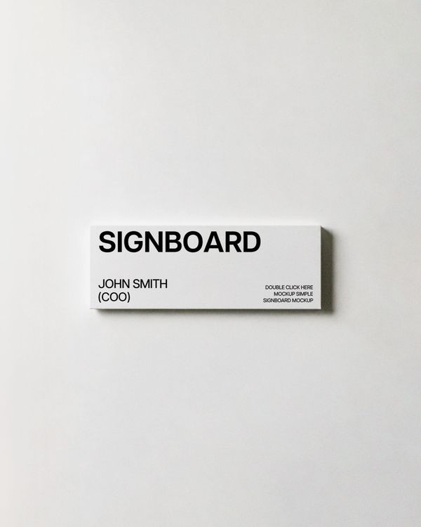 Modern Corporate Signboard Mockup