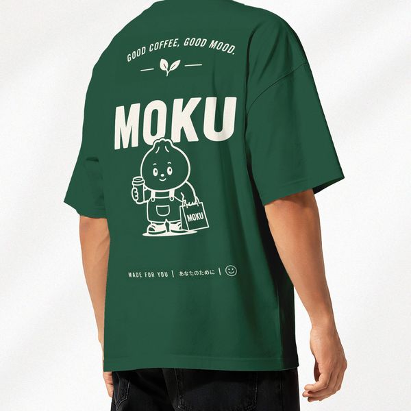 Oversized T-Shirt Back View Mockup