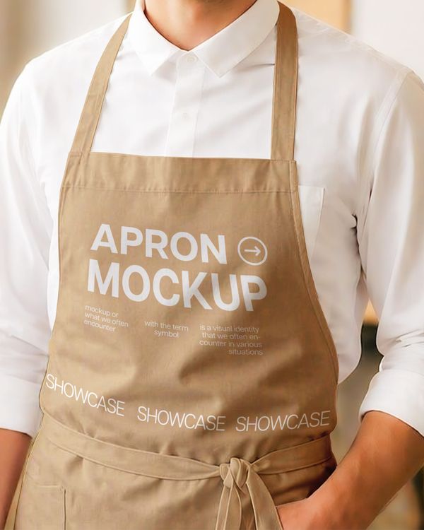 Professional Barista Apron Mockup