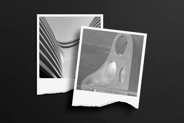 Ripped Polaroid Paper Mockup
