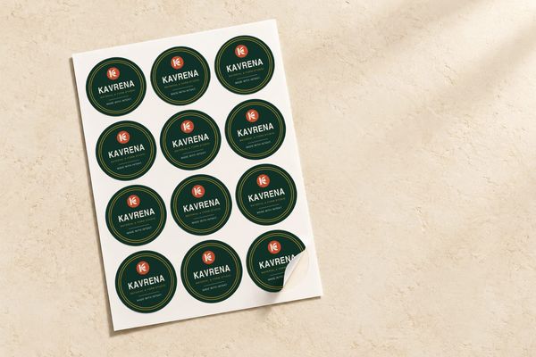 Premium Sticker Sheet Mockup